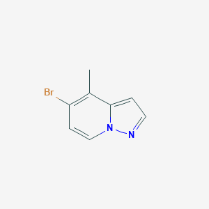 molecular formula C8H7BrN2 B3232726 5-Bromo-4-methylpyrazolo[1,5-a]pyridine CAS No. 1345121-43-8