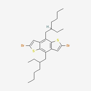 molecular formula C26H36Br2S2 B3232738 2,6-Dibromo-4,8-di(2-ethylhexyl)benzo[1,2-b:4,5-b']dithiophene CAS No. 1345699-89-9