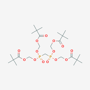 molecular formula C25H46O14P2 B3232748 Tetrakis[(pivaloyloxy)methyl] methylenediphosphonate CAS No. 134606-34-1