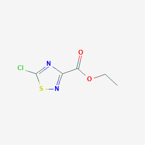 molecular formula C5H5ClN2O2S B3232752 Ethyl 5-chloro-1,2,4-thiadiazole-3-carboxylate CAS No. 1346147-95-2