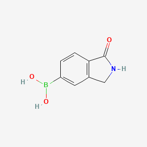 molecular formula C8H8BNO3 B3232755 (1-Oxo-2,3-dihydro-1H-isoindol-5-YL)boronic acid CAS No. 1346526-56-4