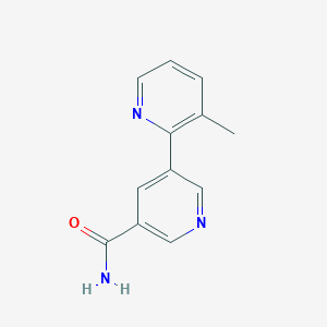 3-Methyl-[2,3'-bipyridine]-5'-carboxamide