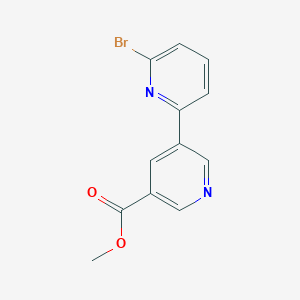 molecular formula C12H9BrN2O2 B3232780 Methyl 6-bromo-[2,3'-bipyridine]-5'-carboxylate CAS No. 1346687-03-3