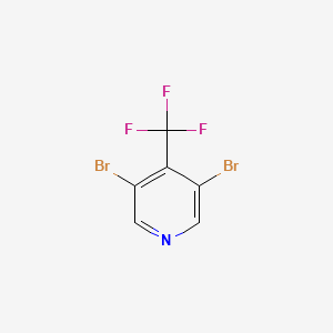 molecular formula C6H2Br2F3N B3232979 3,5-dibromo-4-(trifluoromethyl)pyridine CAS No. 1349716-19-3
