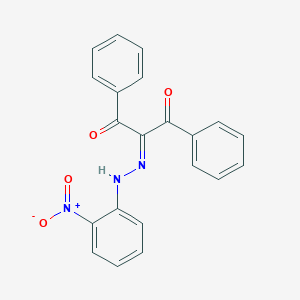 molecular formula C21H15N3O4 B323312 2-[(2-nitrophenyl)hydrazinylidene]-1,3-diphenylpropane-1,3-dione 