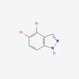 molecular formula C7H4Br2N2 B3233200 4,5-Dibromo-1H-indazole CAS No. 1351668-28-4