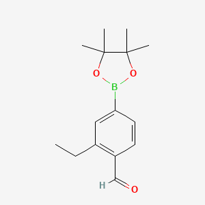 B3233303 3-Ethyl-4-formylphenylboronic acid pinacol ester CAS No. 1352656-54-2