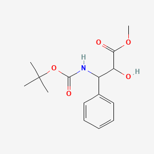 molecular formula C15H21NO5 B3233309 Methyl (2R,3S)-3-(tert-butoxycarbonylamino)-2-hydroxy-3-phenylpropionate CAS No. 1352786-20-9