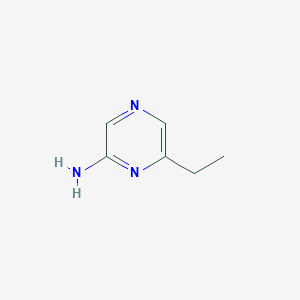 molecular formula C6H9N3 B3233362 6-Ethylpyrazin-2-amine CAS No. 13535-10-9