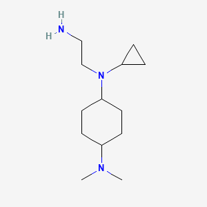 molecular formula C13H27N3 B3233496 N-(2-Amino-ethyl)-N-cyclopropyl-N',N'-dimethyl-cyclohexane-1,4-diamine CAS No. 1353945-19-3
