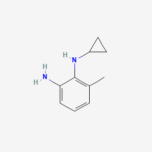 molecular formula C10H14N2 B3233506 N1-Cyclopropyl-6-methylbenzene-1,2-diamine CAS No. 1353945-54-6
