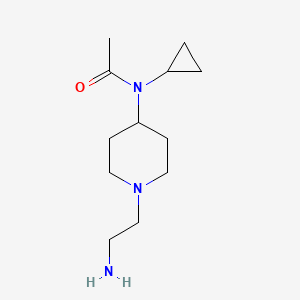 molecular formula C12H23N3O B3233515 N-[1-(2-Amino-ethyl)-piperidin-4-yl]-N-cyclopropyl-acetamide CAS No. 1353945-60-4