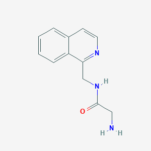 molecular formula C12H13N3O B3233623 2-Amino-N-isoquinolin-1-ylmethyl-acetamide CAS No. 1353947-83-7