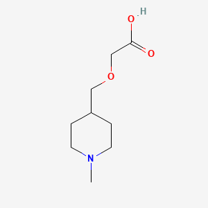 molecular formula C9H17NO3 B3233661 (1-Methyl-piperidin-4-ylmethoxy)-acetic acid CAS No. 1353951-45-7