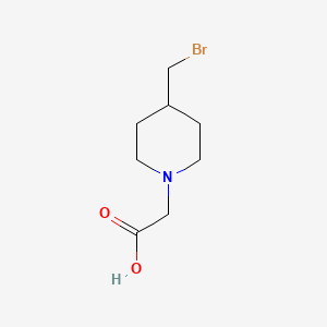molecular formula C8H14BrNO2 B3233894 (4-Bromomethyl-piperidin-1-yl)-acetic acid CAS No. 1353957-19-3