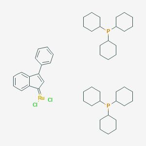 B032339 (3-Phenyl-1H-inden-1-ylidene)bis(tricyclohexylphosphine)ruthenium(II)dichloride CAS No. 250220-36-1