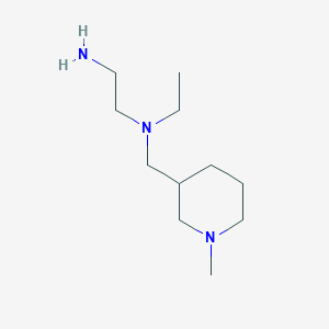 molecular formula C11H25N3 B3233975 N1-Ethyl-N1-((1-methylpiperidin-3-yl)methyl)ethane-1,2-diamine CAS No. 1353959-25-7