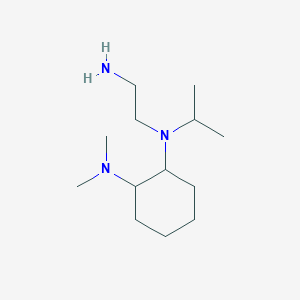 molecular formula C13H29N3 B3234189 N-(2-Amino-ethyl)-N-isopropyl-N',N'-dimethyl-cyclohexane-1,2-diamine CAS No. 1353965-54-4