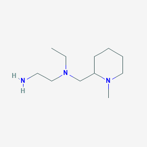 molecular formula C11H25N3 B3234328 N1-Ethyl-N1-((1-methylpiperidin-2-yl)methyl)ethane-1,2-diamine CAS No. 1353972-35-6