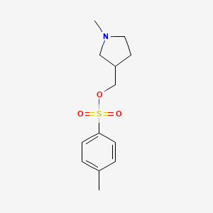 molecular formula C13H19NO3S B3234809 (1-methylpyrrolidin-3-yl)methyl 4-methylbenzenesulfonate CAS No. 1353981-77-7