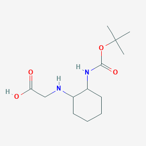 molecular formula C13H24N2O4 B3234870 (2-tert-Butoxycarbonylamino-cyclohexylamino)-acetic acid CAS No. 1353983-53-5