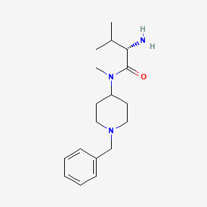 molecular formula C18H29N3O B3235274 (S)-2-Amino-N-(1-benzyl-piperidin-4-yl)-3,N-dimethyl-butyramide CAS No. 1354000-25-1