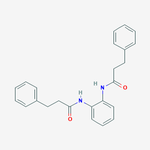 molecular formula C24H24N2O2 B323535 3-phenyl-N-{2-[(3-phenylpropanoyl)amino]phenyl}propanamide 