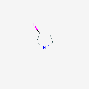 molecular formula C5H10IN B3235432 (S)-3-Iodo-1-methyl-pyrrolidine CAS No. 1354010-60-8
