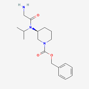 (S)-3-[(2-Amino-acetyl)-isopropyl-amino]-piperidine-1-carboxylic acid benzyl ester