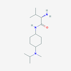 molecular formula C15H31N3O B3235451 (S)-2-Amino-N-[4-(isopropyl-methyl-amino)-cyclohexyl]-3-methyl-butyramide CAS No. 1354011-21-4