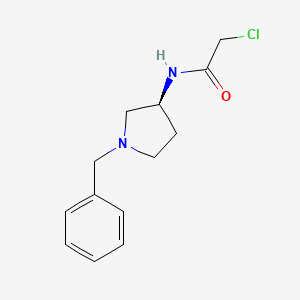 molecular formula C13H17ClN2O B3235477 (S)-N-(1-Benzylpyrrolidin-3-yl)-2-chloroacetamide CAS No. 1354015-88-5