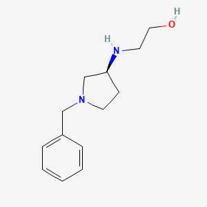 molecular formula C13H20N2O B3235562 2-((S)-1-Benzyl-pyrrolidin-3-ylamino)-ethanol CAS No. 1354019-91-2