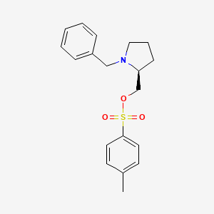 molecular formula C19H23NO3S B3235565 Toluene-4-sulfonic acid (S)-1-benzyl-pyrrolidin-2-ylmethyl ester CAS No. 1354020-78-2