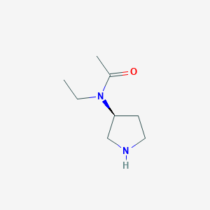 molecular formula C8H16N2O B3235573 (S)-N-Ethyl-N-(pyrrolidin-3-yl)acetamide CAS No. 1354020-88-4