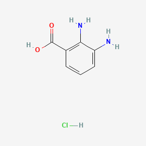 molecular formula C7H9ClN2O2 B3235620 2,3-Diaminobenzoic acid hydrochloride CAS No. 1354428-17-3