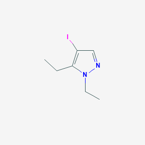 molecular formula C7H11IN2 B3235664 1,5-Diethyl-4-iodo-1H-pyrazole CAS No. 1354704-11-2
