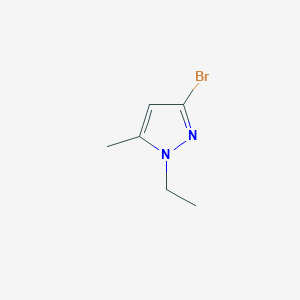 molecular formula C6H9BrN2 B3235739 3-Bromo-1-ethyl-5-methyl-1H-pyrazole CAS No. 1354706-05-0