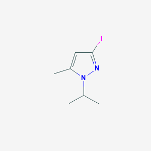 molecular formula C7H11IN2 B3235751 3-iodo-1-isopropyl-5-methyl-1{H}-pyrazole CAS No. 1354706-90-3