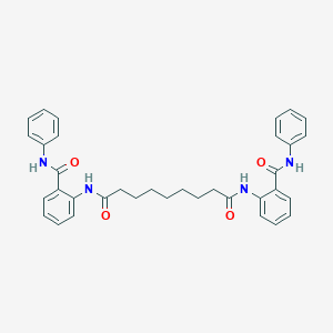 molecular formula C35H36N4O4 B323576 N,N'-bis[2-(phenylcarbamoyl)phenyl]nonanediamide 