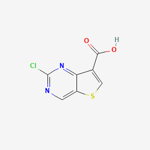 molecular formula C7H3ClN2O2S B3235828 2-Chlorothieno[3,2-D]pyrimidine-7-carboxylic acid CAS No. 1356016-36-8