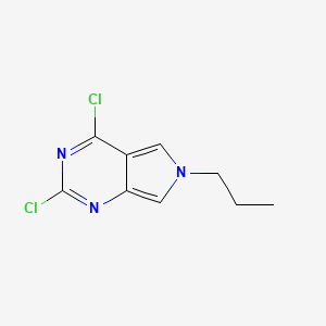 molecular formula C9H9Cl2N3 B3235905 2,4-Dichloro-6-propyl-6H-pyrrolo[3,4-d]pyrimidine CAS No. 1357086-93-1