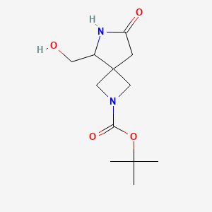 Tert-butyl 5-(hydroxymethyl)-7-oxo-2,6-diazaspiro[3.4]octane-2-carboxylate