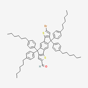 s-Indaceno[1,2-b:5,6-b']dithiophene-2-carboxaldehyde, 7-bromo-4,4,9,9-tetrakis(4-hexylphenyl)-4,9-dihydro-