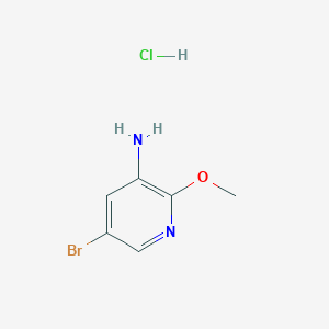 molecular formula C6H8BrClN2O B3236117 5-Bromo-2-methoxy-3-pyridinamine hydrochloride CAS No. 1361970-57-1