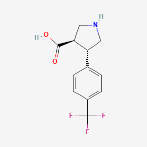 Trans-4-(4-(trifluoromethyl)phenyl)pyrrolidine-3-carboxylic acid