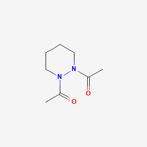 molecular formula C8H14N2O2 B3236191 Pyridazine, 1,2-diacetylhexahydro- CAS No. 13645-30-2
