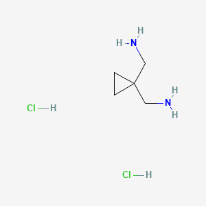 molecular formula C5H14Cl2N2 B3236200 1,1-Bis(aminomethyl)cyclopropane dihydrochloride CAS No. 136476-40-9