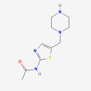 molecular formula C10H16N4OS B3236231 N-(5-(piperazin-1-ylmethyl)thiazol-2-yl)acetamide CAS No. 1365942-13-7