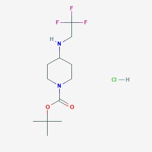 4-(Boc-piperidinyl)-2,2,2-trifluoroethylamine hydrochloride