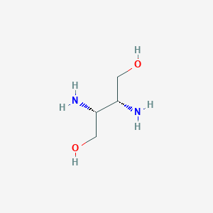 molecular formula C4H12N2O2 B3236246 (2R,3R)-2,3-二氨基丁烷-1,4-二醇 CAS No. 136598-06-6